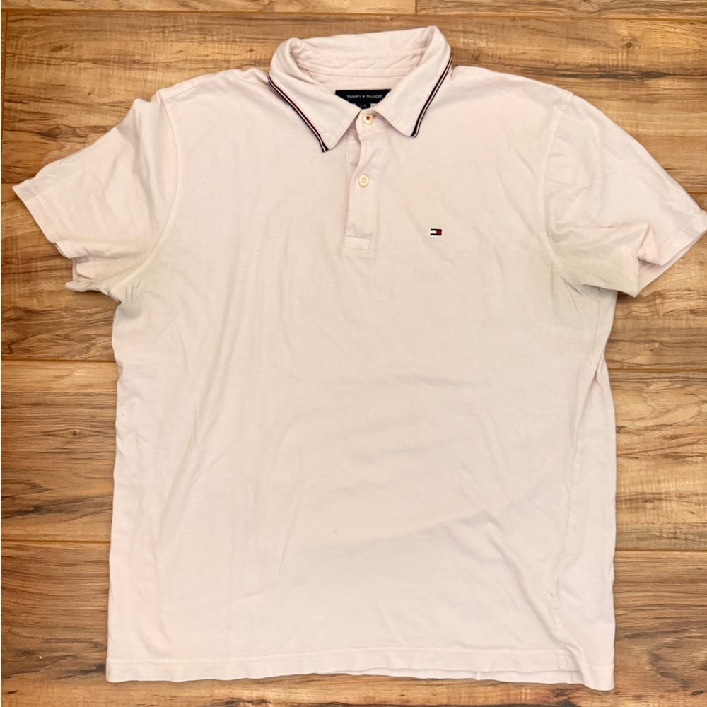 Tommy Hilfiger Men's Cream Polo Shirt